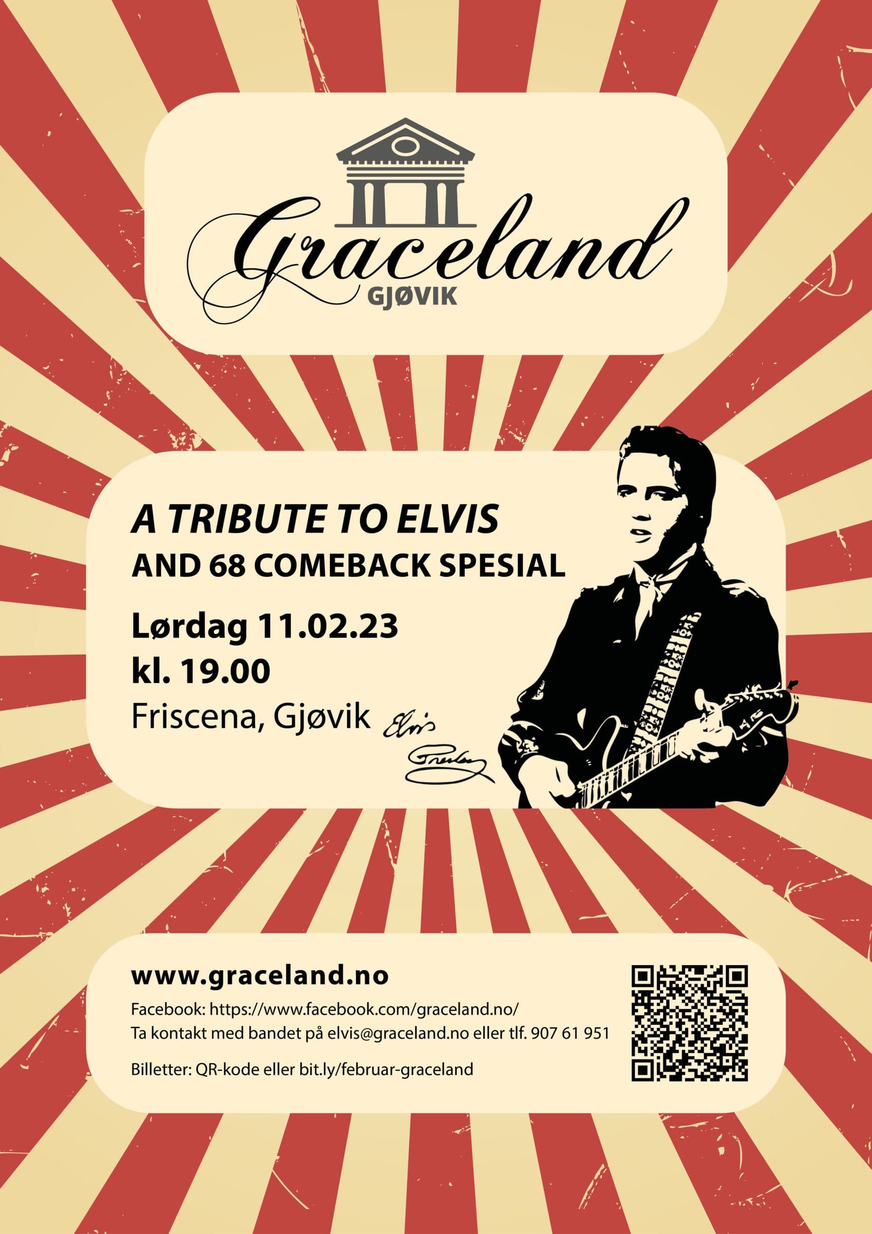 Plakat: 68 comeback Special, Friscena, Gjøvik kino og scene, 11. feb. 2023