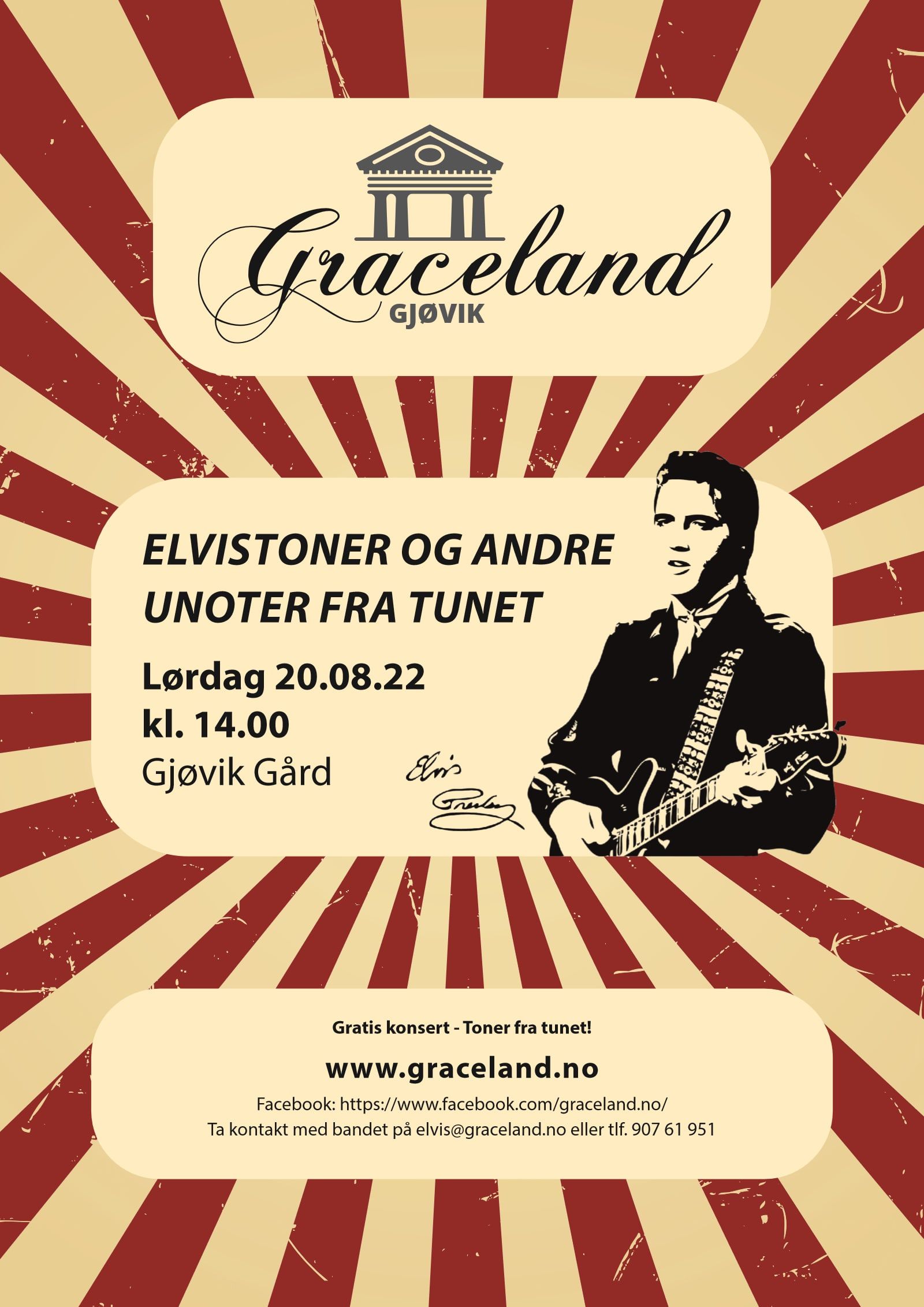 Plakat: Toner fra tunet, Gjøvik gård, 20. aug. 2022